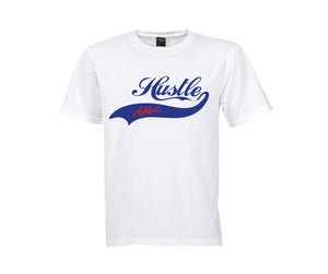Hustle Addicts T-Shirt - White/Blue